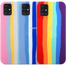 قاب سیلیکونی گوشی سامسونگ Samsung Galaxy A71 مدل رنگین کمانی (ویتنامی اصل)