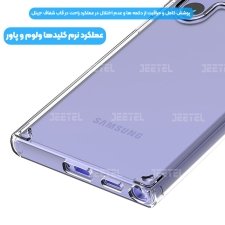 قاب گوشی Samsung Galaxy S22 Ultra مدل ژله ای پشت طلق
