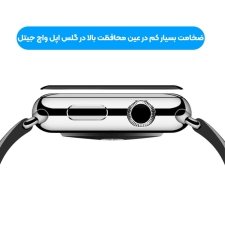 گلس محافظ لبه نرم تمام صفحه مناسب برای Apple Watch 42 mm
