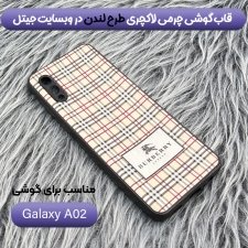 قاب چرم Luxury دیزاین مناسب برای گوشی Samsung Galaxy A02 / M02 مدل طرحدار لاکچری زنانه و مردانه (مجهز به محافظ لنز یکدست با بدنه)