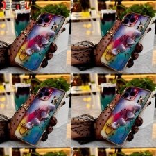 قاب گوشی دخترانه شیائومی Xiaomi Redmi Note 8 مدل ماربل پام پام زنجیردار