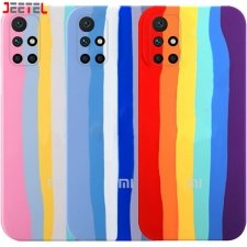 قاب سیلیکونی گوشی شیائومی Xiaomi Poco M4 Pro 5G مدل رنگین کمانی (ویتنامی اصل)