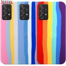 قاب سیلیکونی گوشی سامسونگ Samsung Galaxy A32 4G مدل رنگین کمانی (ویتنامی اصل)
