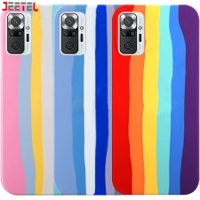 قاب سیلیکونی گوشی شیائومی Xiaomi Redmi Note 10 Pro مدل رنگین کمانی (ویتنامی اصل)