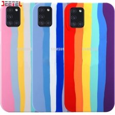 قاب سیلیکونی گوشی سامسونگ Samsung Galaxy A31 مدل رنگین کمانی (ویتنامی اصل)