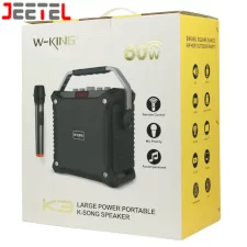 اسپیکر و باند بلوتوثی  از برند W-KING مدل K3 به همراه میکروفن و ریموت