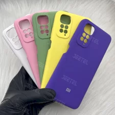 عکس گارد سیلیکونی رنگی اورجینال Xiaomi Redmi Note 11 Pro 4g/5g مدل پاک کنی اصل ضدلک و ضدجوهر