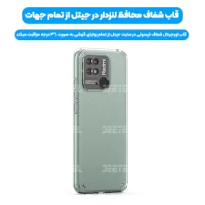 کاور شفاف Xiaomi Redmi 10C مدل ژله ای طلقی محافظ لنزدار