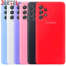کاور سیلیکونی تک رنگ اورجینال Samsung Galaxy A52 / A52S مدل پاک کنی اصل (متریال ویتنام)