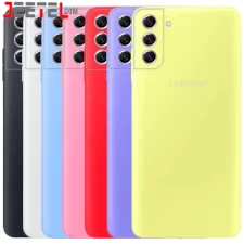 کاور سیلیکونی تک رنگ اورجینال Samsung Galaxy S21 FE مدل پاک کنی اصل (متریال ویتنام)
