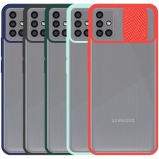 قاب محافظ مناسب برای گوشی Samsung Galaxy A71 مدل ماکرو شیلد محافظ لنزدار طرح پشت مات