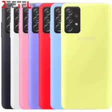 کاور سیلیکونی تک رنگ اورجینال Samsung Galaxy A32 4G مدل پاک کنی اصل (متریال ویتنام)
