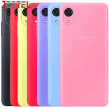 کاور سیلیکونی تک رنگ اورجینال Samsung Galaxy A03 Core مدل پاک کنی اصل (متریال ویتنام)