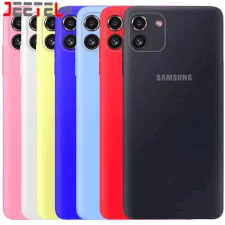 کاور سیلیکونی تک رنگ اورجینال Samsung Galaxy A03 مدل پاک کنی اصل (متریال ویتنام)