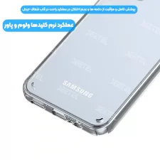 قاب شیشه ای Samsung Galaxy A14 5G مدل ژله ای کپسولی محافظ لنزدار
