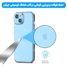 قاب اورجینال IPHONE 14 مدل ژله ای طلقی محافظ لنزدار