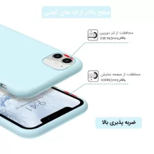 کاور سیلیکونی تک رنگ اورجینال Xiaomi Redmi 10 / Redmi 10 Prime 2022 مدل پاک کنی اصل (متریال ویتنام)
