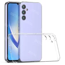 قاب شفاف گوشی Samsung Galaxy A34 مدل ژله ای طلقی محافظ لنزدار