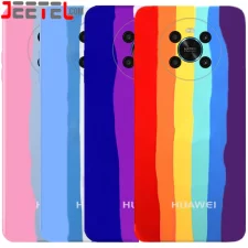 قاب سیلیکونی رنگین کمانی گوشی آنر Honor X9 (4G) مدل زیر بسته محافظ لنزدار (ویتنامی اورجینال)
