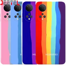 قاب سیلیکونی رنگین کمانی گوشی آنر Honor X7 مدل زیر بسته محافظ لنزدار (ویتنامی اورجینال)