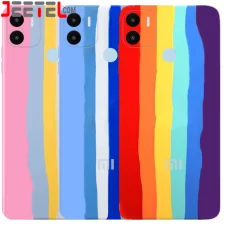 قاب سیلیکونی رنگین کمانی گوشی Xiaomi Redmi A1 Plus مدل زیر بسته محافظ لنزدار (ویتنامی اورجینال)