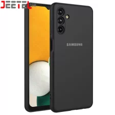 قاب سیلیکونی لیکویید Samsung Galaxy A14 (4G/5G) مدل زیربسته محافظ لنزدار (رنگ مشکی)