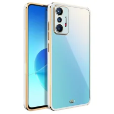 قاب اورجینال الکتروپلیتینگ Xiaomi 11T / 11T Pro مدل دور طلایی پشت شفاف