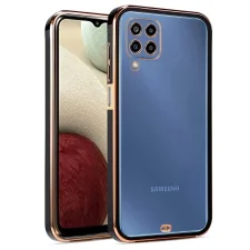 قاب اورجینال الکتروپلیتینگ Samsung Galaxy A22 4G / M32 4G مدل دور طلایی پشت شفاف