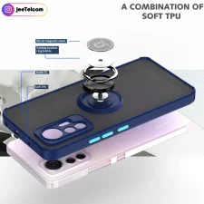 کاور ضدضربه هولدردار گوشی Xiaomi 12 Lite  مدل مات محافظ دوربین