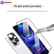 پک ویژه دو عددی مناسب برای Xiaomi Redmi Note 12 Pro 5G (گلس لنز 3D + گلس صفحه نمایش میتوبل)