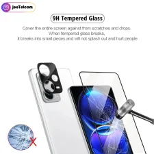 پک ویژه دو عددی مناسب برای Xiaomi Redmi Note 12 Pro 5G (گلس لنز 3D + گلس صفحه نمایش میتوبل)