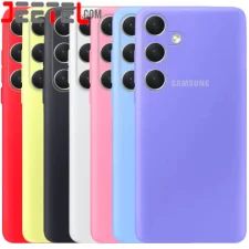 کاور سیلیکونی تک رنگ اورجینال Samsung Galaxy S23 FE مدل پاک کنی اصل (ساخت ویتنام)