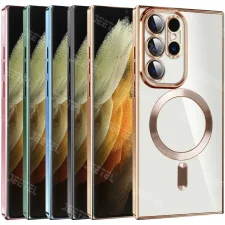 قاب الکتروپلیتینگ MagSafe برای گوشی Samsung Galaxy S21 Ultra از برند Berlia
