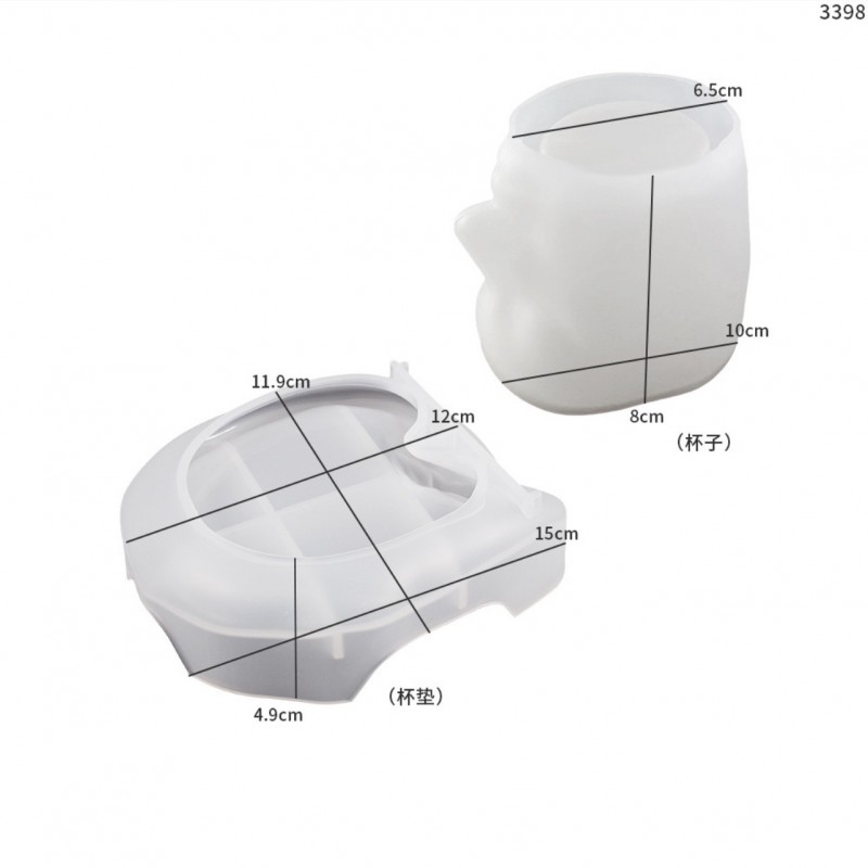 قالب ست گلدان و زیره کاپل وارداتی