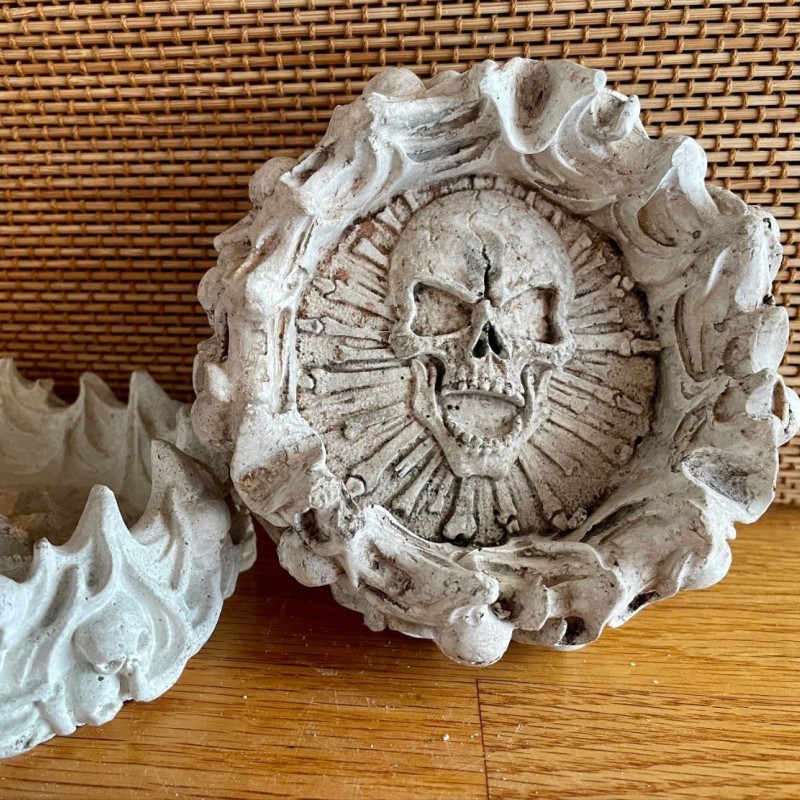 قالب زیرسیگاری جمجمه آتشین