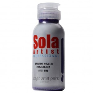 رنگ اکریلیک سولا کد BRILLIANT VIOLET 29