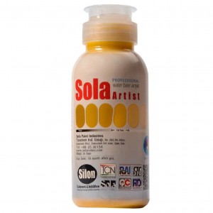 رنگ اکریلیک زرد سولا کد SUN YELLOW 15
