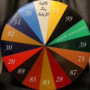 رنگ اکریلیک اوخرا سولا کد OXIDE YELLOW 83