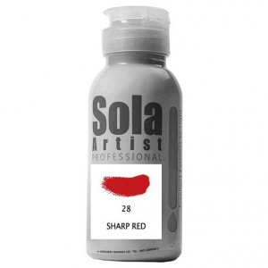 رنگ اکریلیک قرمز سولا کد SHARP RED 28