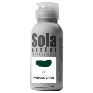 رنگ اکریلیک سبز لجنی سولا کد PHTHALO GREEN 37