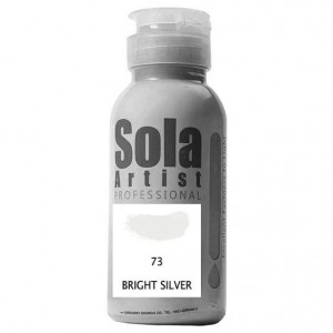 رنگ اکریلیک نقره ای سولا کد BRIGHT SILVER 73