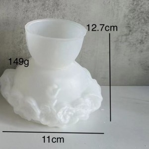 قالب سیلیکونی گلدان شکوفه گیلاس وارداتی