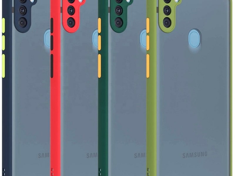 کاور پشت مات محافظ لنزدار اصلی مناسب برای Samsung Galaxy A11