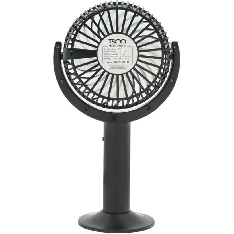 پنکه شارژی رومیزی تسکو مدل FAN TSCO T-FAN 01 ا Tsco T-FAN 01 Desktop Rechargeable Fan