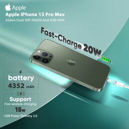 گوشی موبایل اپل مدل iPhone 13 Pro Max A2644 دو سیم‌ کارت ظرفیت 256 گیگابایت و رم 6 گیگابایت