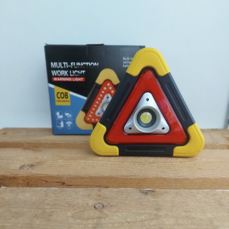 چراغ اضطراری شارژی خورشیدی مثلثی Cob Lamp