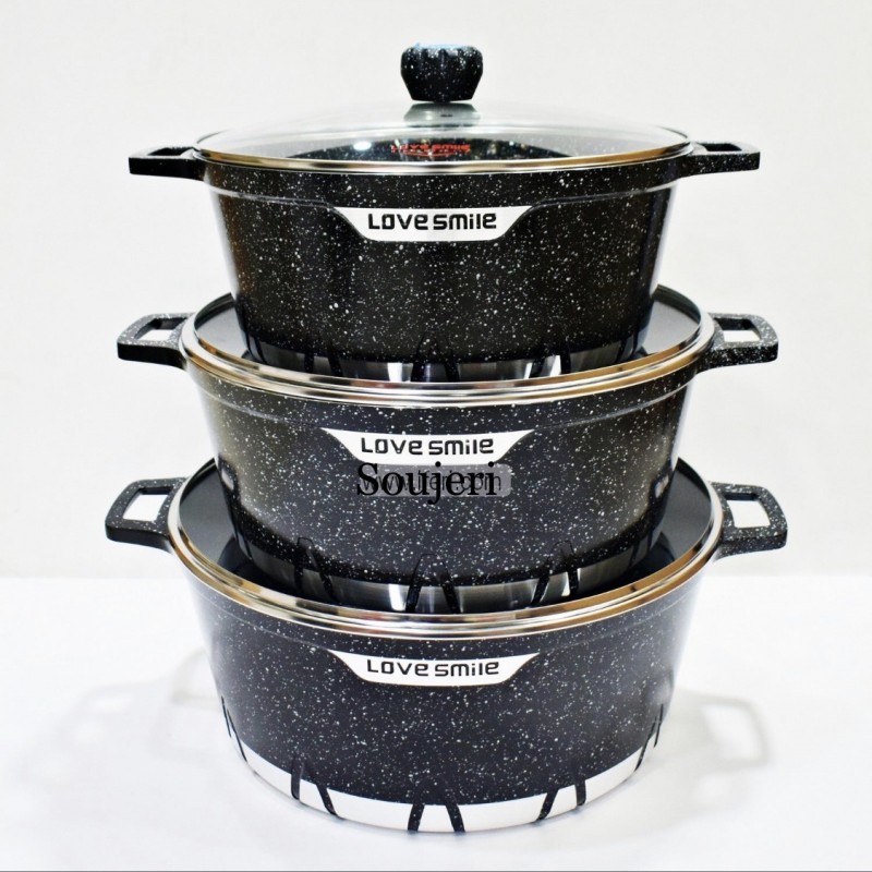 قابلمه 6پارچه گرانیت  32 -36_ Love smile 40