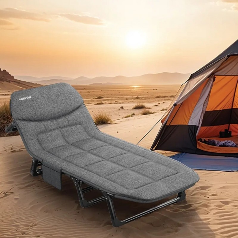 تخت تاشو کمپینگ گرین لاین مدل Green Lion Foldable Camping GNFLCPBEDGY