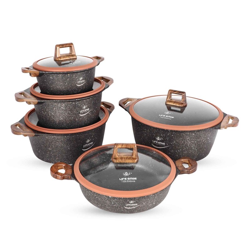 سرویس قابلمه 10 پارچه گرانیتی لایف اسمایل مدل LIFEP13