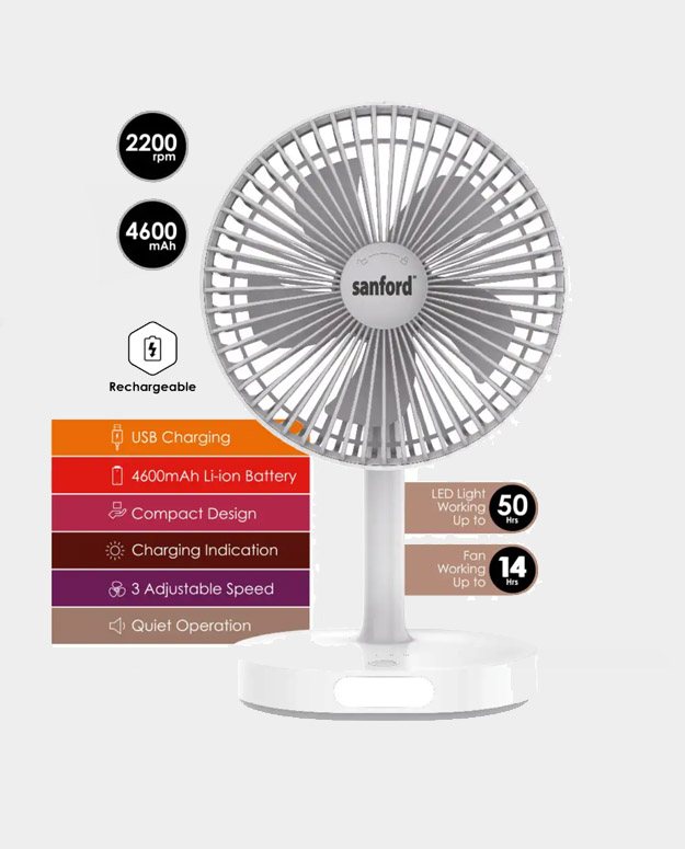 پنکه رومیزی قابل شارژ سانفورد SF6667MFN